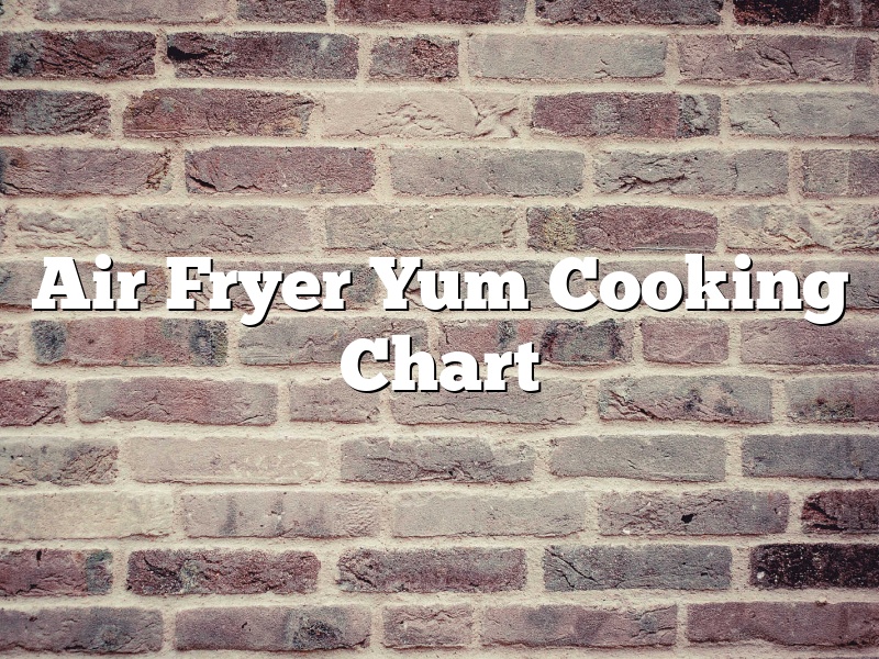 Air Fryer Yum Cooking Chart