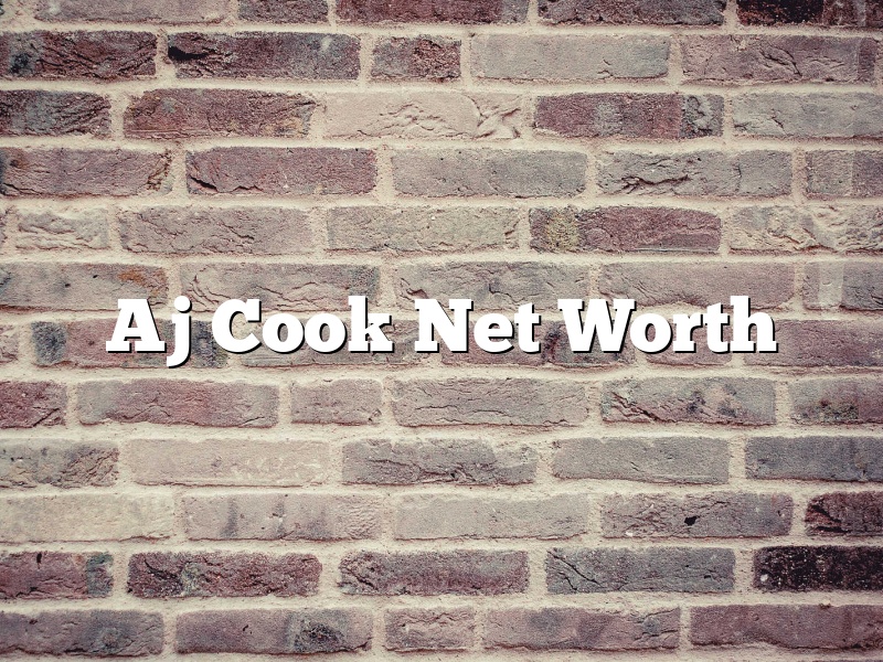 Aj Cook Net Worth