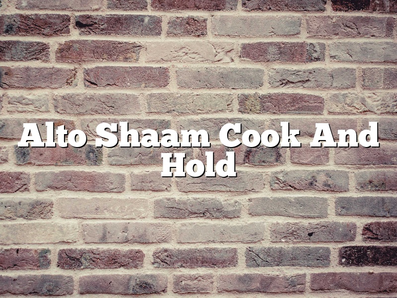 Alto Shaam Cook And Hold
