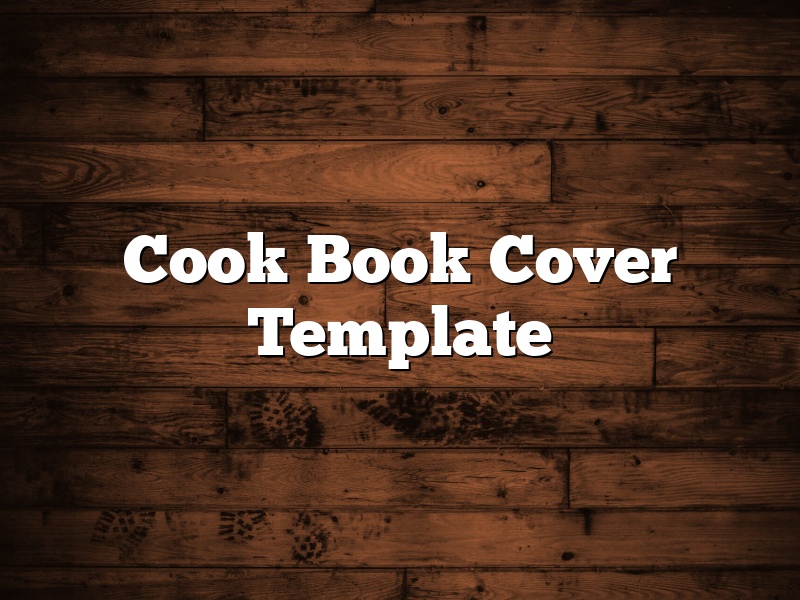 Cook Book Cover Template