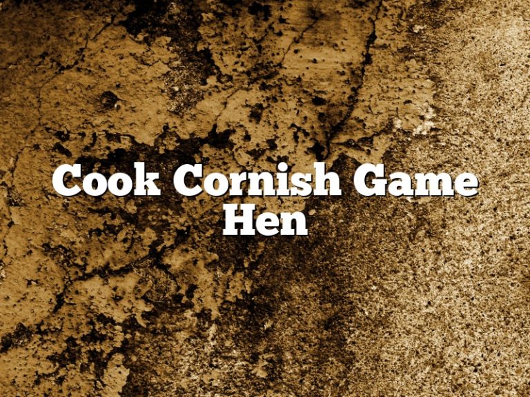 Cook Cornish Game Hen February 2023 Pastureandpearl