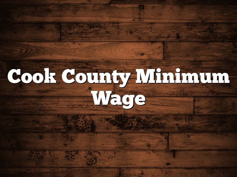 Cook County Minimum Wage