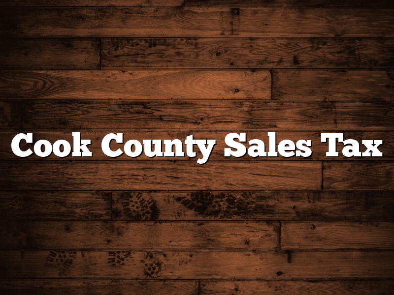 Cook County Sales Tax