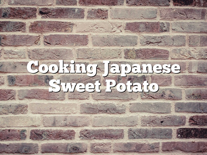 Cooking Japanese Sweet Potato