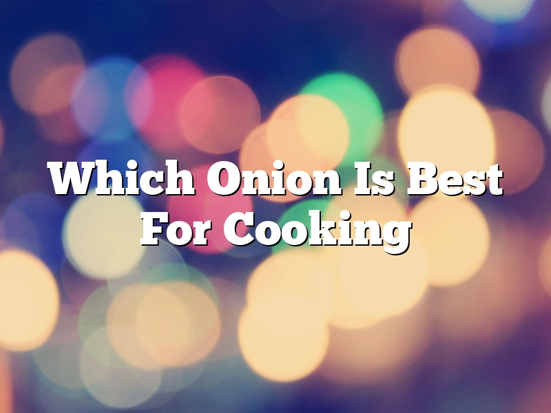 Which Onion Is Best For Cooking