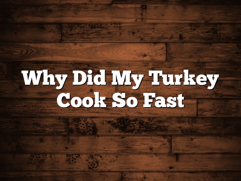 Why Did My Turkey Cook So Fast