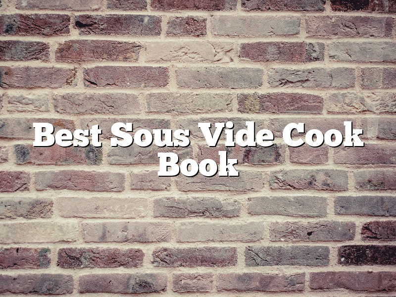 Best Sous Vide Cook Book