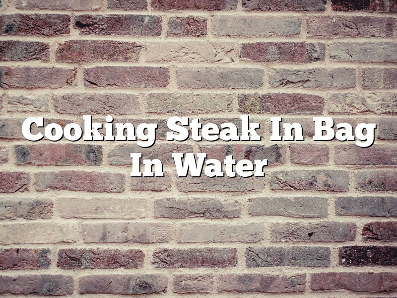 Cooking Steak In Bag In Water