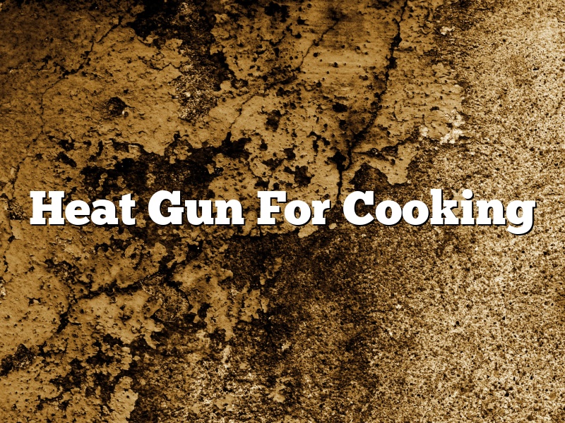 Heat Gun For Cooking