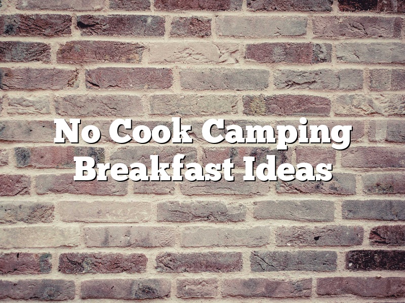 No Cook Camping Breakfast Ideas