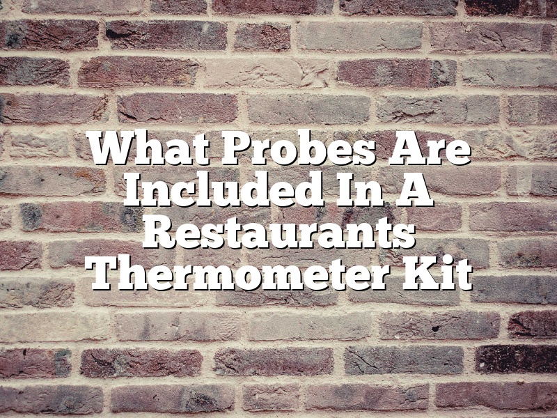 What Probes Are Included In A Restaurants Thermometer Kit