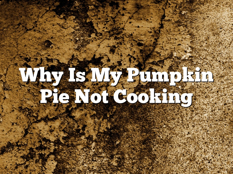Why Is My Pumpkin Pie Not Cooking