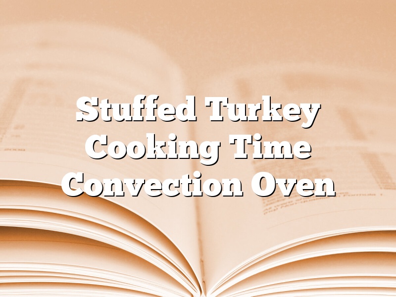 Stuffed Turkey Cooking Time Convection Oven