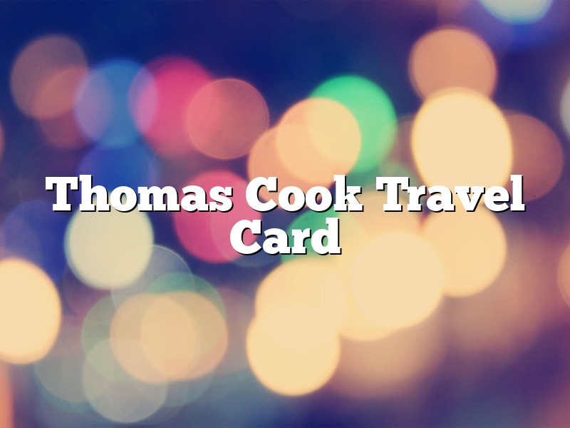 Thomas Cook Travel Card